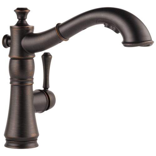 Delta 420LF Single Handle Kitchen Faucet with Spray CHROME