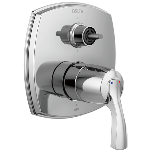 Delta Stryke 14 Series Integrated Diverter Trim with Six Function Diverter Less Diverter Handle in Chrome Finish - T24976-LHP