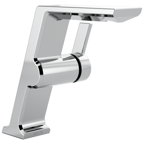 Delta Pivotal Single Handle Mid-Height Vessel Bathroom Faucet in Lumicoat Chrome Finish - 699-PR-DST