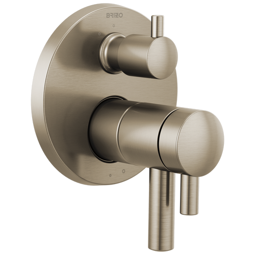 Brizo Odin TempAssure Thermostatic Valve with Integrated 3-Function Diverter Trim in Brushed Nickel Finish - T75575-BN Brizo Odin TempAssure Thermostatic Valve with Integrated 3-Function Diverter Trim in Brushed Nickel Finish - T75575-BN