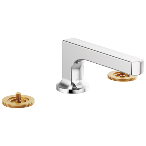 Brizo Kintsu Widespread Lavatory Faucet with Low Spout - Less Handles 1.5 GPM in Chrome Finish - 65308LF-PCLHP