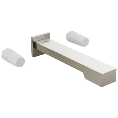 Brizo Frank Lloyd Wright Two-Handle Wall Mount Tub Filler - Less Handles in Luxe Nickel Finish - T70422-NKLHP