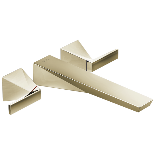 Delta Trillian Wall Mount Tub Filler Trim in Lumicoat Polished Nickel Finish - T5743-PN-PR-WL