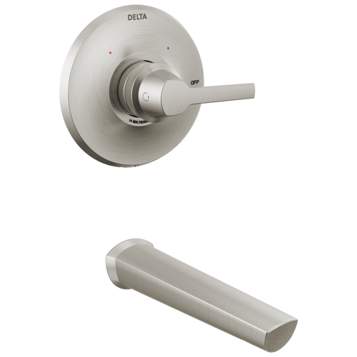Delta Galeon 14 Series Tub Trim in Lumicoat Stainless Finish - T14172-SS-PR