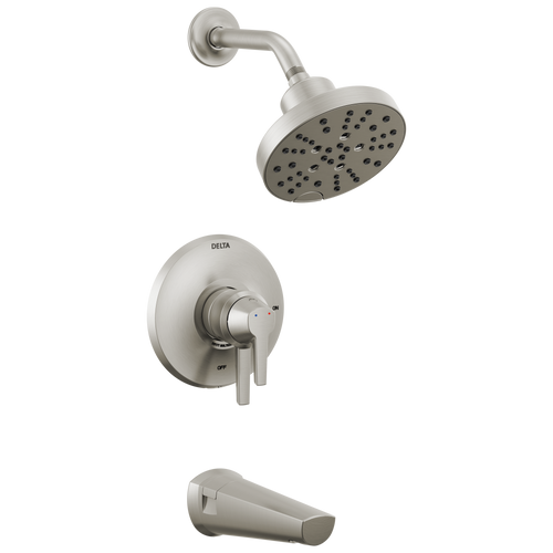 Delta Galeon 17S Tub Shower Trim with H2OKinetic in Lumicoat Stainless Finish - T17472-SS-PR