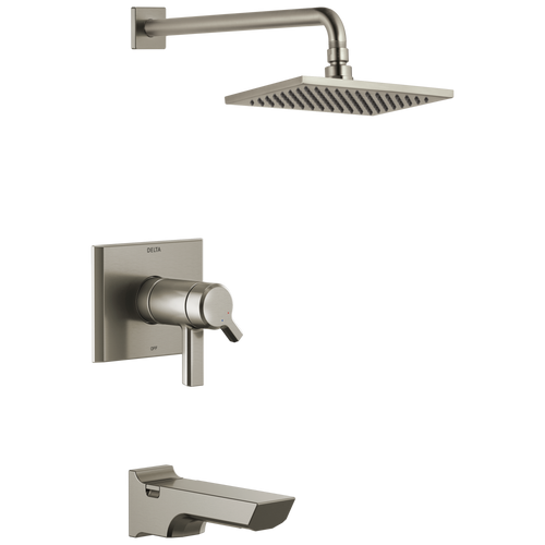 Delta Pivotal TempAssure 17T Series H2OKinetic Tub & Shower Trim in Lumicoat Stainless Finish - T17T499-SS-PR Delta Pivotal TempAssure 17T Series H2OKinetic Tub & Shower Trim in Lumicoat Stainless Finish - T17T499-SS-PR