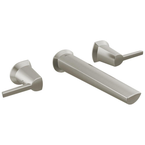 Delta Galeon Two Handle Wall Mount Bathroom Faucet in Lumicoat Stainless Finish - T3571LF-SS-PR-WL Delta Galeon Two Handle Wall Mount Bathroom Faucet in Lumicoat Stainless Finish - T3571LF-SS-PR-WL