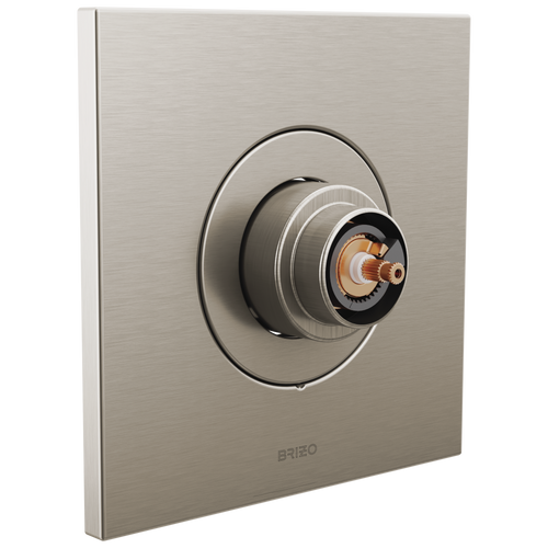 Brizo Frank Lloyd Wright Sensori Thermostatic Valve Trim - Less Handle in Luxe Nickel Finish - T66T022-NKLHP Brizo Frank Lloyd Wright Sensori Thermostatic Valve Trim - Less Handle in Luxe Nickel Finish - T66T022-NKLHP