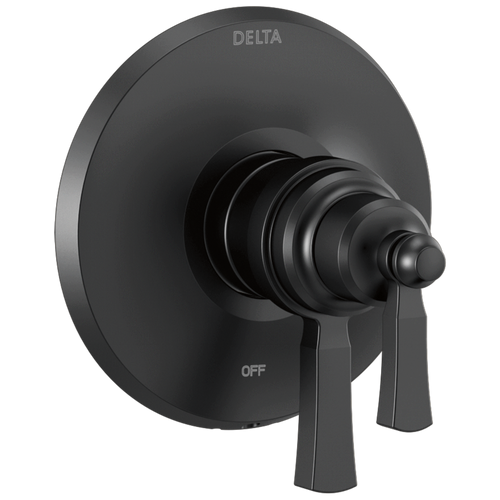Delta Dorval TempAssure 17T Series Valve Only Trim in Matte Black Finish - T17T056-BL