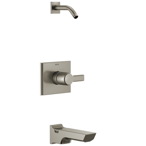 Delta Pivotal Monitor 14 Series Tub & Shower Trim - Less Head in Lumicoat Stainless Finish - T14499-SS-PR-LHD