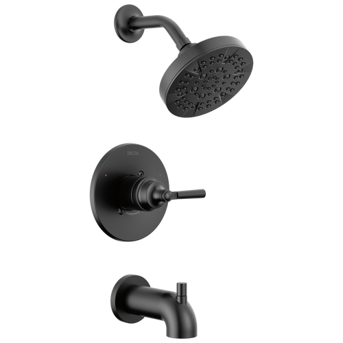 Delta Saylor Monitor 14 Series Tub & Shower Trim in Matte Black Finish - T14435-BL