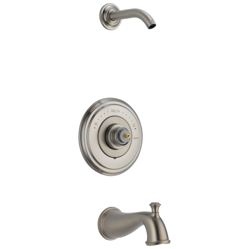 Delta Cassidy Monitor 14 Series Tub & Shower Trim - Less Handle - Less Head in Stainless Finish - T14497-SSLHP-LHD