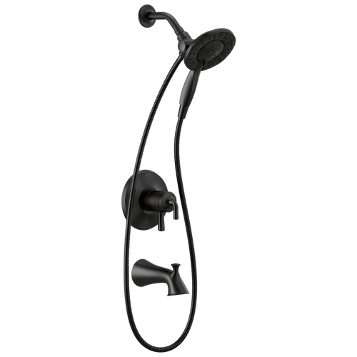 Delta Kayra Monitor 17 Series Tub & Shower Trim with In2ition in Matte Black Finish - T17433-BL-I