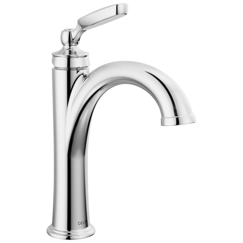 Delta Woodhurst Single Handle Bathroom Faucet with Metal Drain & Pop Up in Chrome Finish - 532-MPU-DST