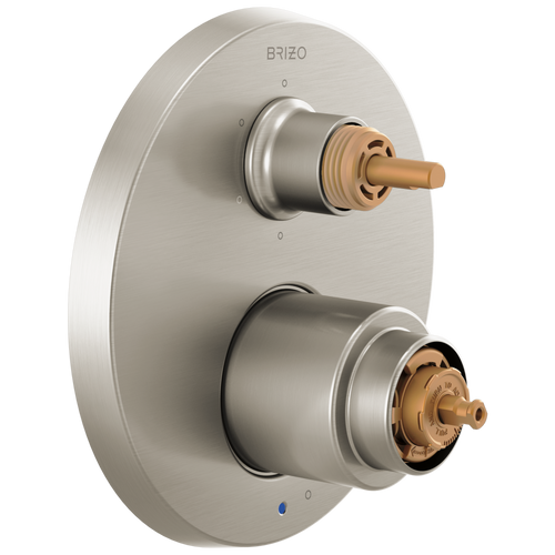 Brizo Odin Pressure Balance Valve with Integrated 6-Function Diverter Trim - Less Handles in Brushed Nickel Finish - T75P675-BNLHP