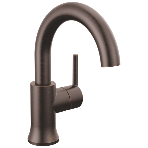 Delta Trinsic Single Handle High Arc Bathroom Faucet with Lever Handle in Venetian Bronze Finish - 559HAR-RB-DST