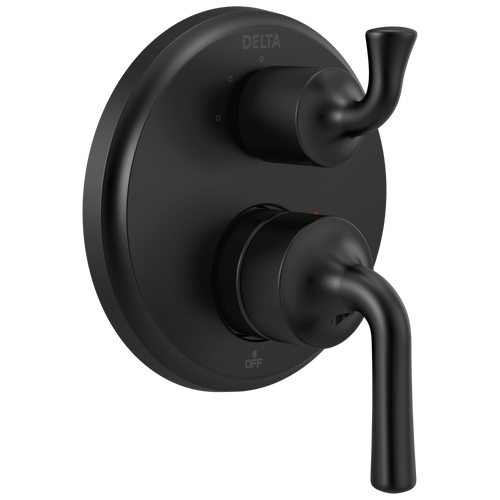 Delta Kayra Two-Handle Monitor 14 Series Valve Trim with 3-Setting Integrated Diverter in Matte Black Finish - T24833-BL