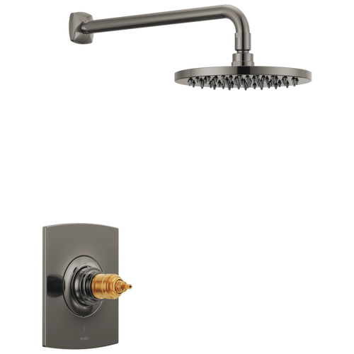 Brizo Allaria TempAssure Thermostatic Shower Only Trim - Less Handles in Brilliance Black Onyx Finish - T60267-BNXLHP