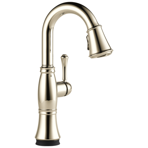 Delta Cassidy Single Handle Pull-Down Bar / Prep Faucet with Touch2O Technology in Lumicoat Polished Nickel Finish - 9997T-PN-PR-DST Delta Cassidy Single Handle Pull-Down Bar / Prep Faucet with Touch2O Technology in Lumicoat Polished Nickel Finish - 9997T-PN-PR-DST