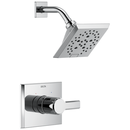 Delta Pivotal Monitor 14 Series H2OKinetic Shower Trim in Lumicoat Chrome Finish - T14299-PR
