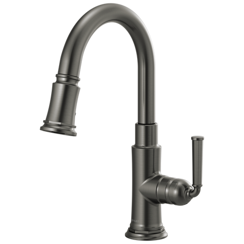 Brizo Rook Pull-Down Prep Faucet in Luxe Steel Finish - 63974LF-SL