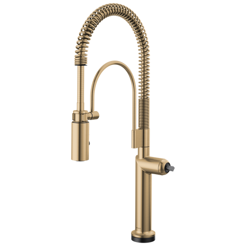Brizo Odin SmartTouch Semi-Professional Kitchen Faucet - Less Handle in Luxe Gold Finish - 64375LF-GLLHP