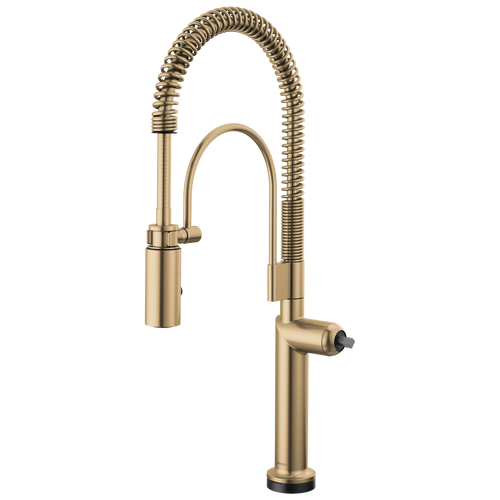 Brizo Odin SmartTouch Semi-Professional Kitchen Faucet - Less Handle in Luxe Gold Finish - 64375LF-GLLHP
