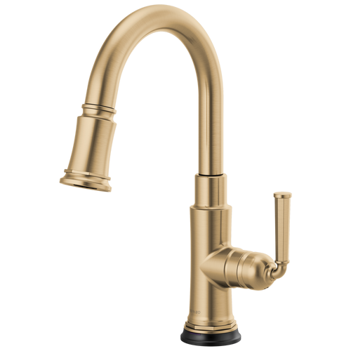 Brizo Rook SmartTouch Pull-Down Prep Kitchen Faucet in Luxe Gold Finish - 64974LF-GL