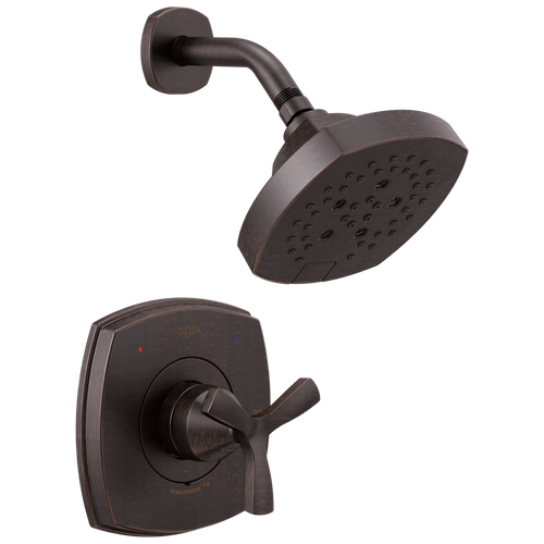 Delta Stryke 14 Series Shower Only with Cross Handle in Venetian Bronze Finish - T142766-RB Delta Stryke 14 Series Shower Only with Cross Handle in Venetian Bronze Finish - T142766-RB