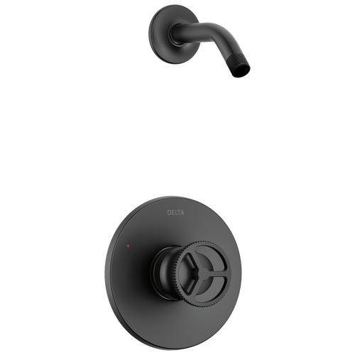 Delta Trinsic H2O Shower Trim 1L Less Shower Head in Matte Black Finish - T14258-BLLHD