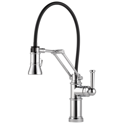 Brizo Artesso 63225LF-PN Single Handle Articulating Kitchen Faucet Polished Nickel