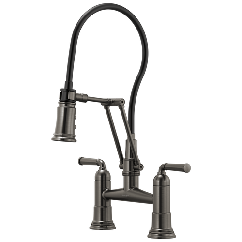 Brizo Rook Articulating Bridge Faucet in Luxe Steel Finish - 62274LF-SL