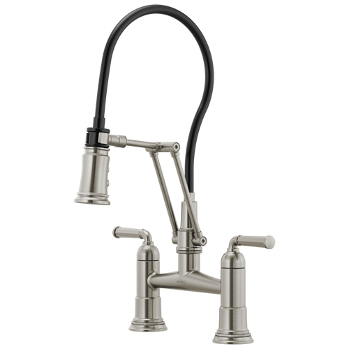Brizo Rook Articulating Bridge Faucet in Stainless Finish - 62274LF-SS