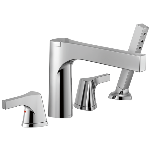 Delta T4774-FL ZURA Floor Mount Tub Filler Trim Chrome