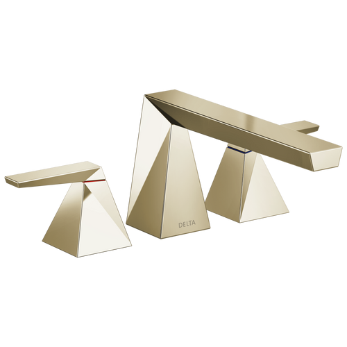 Delta Trillian Two-Handle Roman Tub Trim in Lumicoat Polished Nickel Finish - T2743-PN-PR