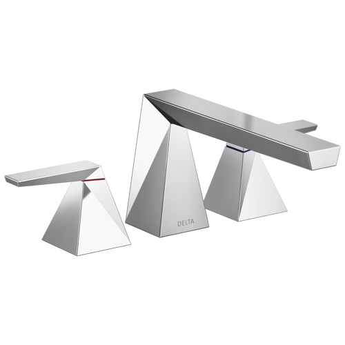 Delta Trillian Two-Handle Roman Tub Trim in Lumicoat Chrome Finish - T2743-PR