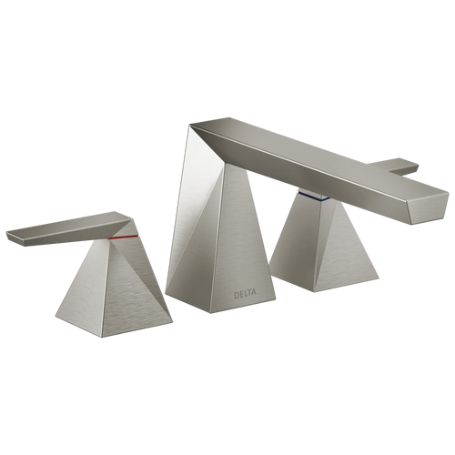 Delta Trillian Two-Handle Roman Tub Trim in Lumicoat Stainless Finish - T2743-SS-PR
