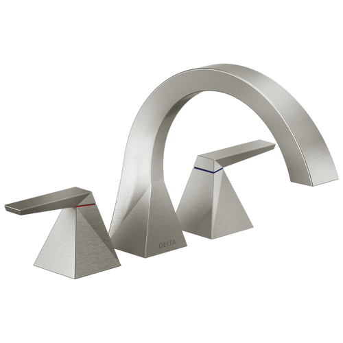 Delta Trillian Two-Handle Arc Roman Tub Trim in Lumicoat Stainless Finish - T2746-SS-PR