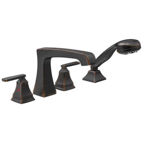 Delta Ashlyn Roman Tub Trim with Hand Shower in Venetian Bronze Finish - T4764-RB
