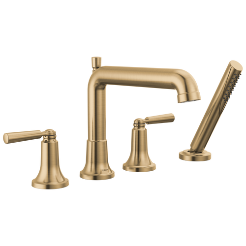 Delta Saylor Roman Tub Trim with Hand Shower in Champagne Bronze Finish - T4736-CZ
