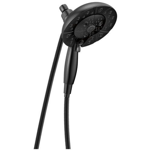 Delta Universal Showering H2OKinetic In2ition 5-Setting Two-in-One Shower in Matte Black Finish - 58480-BL-PK