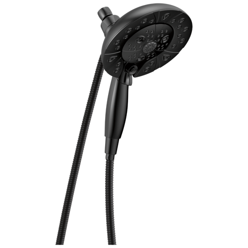 Delta Universal Showering H2OKinetic In2ition 5-Setting Two-in-One Shower in Matte Black Finish - 58480-BL-PK