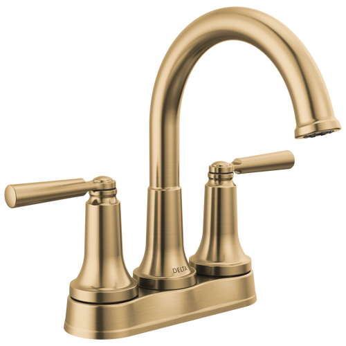 Delta Saylor Two Handle Tract-Pack Centerset Bathroom Arc Faucet in Champagne Bronze Finish - 2535-CZTP-DST