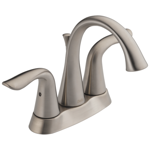 Delta Lahara Two Handle Tract-Pack Centerset Bathroom Faucet in Stainless Finish - 2538-SSTP-DST