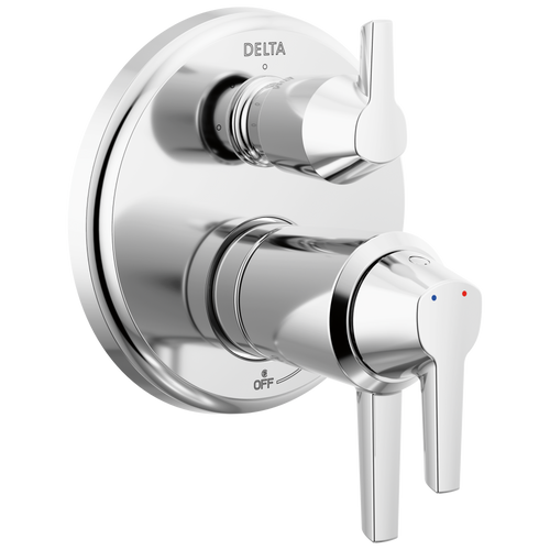 Delta Galeon 17T Series Integrated Diverter Trim-3 Setting in Lumicoat Chrome Finish - T27T871-PR