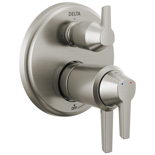 Delta Galeon 17T Series Integrated Diverter Trim-3 Setting in Lumicoat Stainless Finish - T27T871-SS-PR