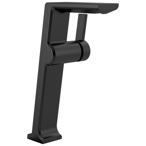 Delta Pivotal Single Handle Vessel Bathroom Faucet in Matte Black Finish - 799-BL-DST