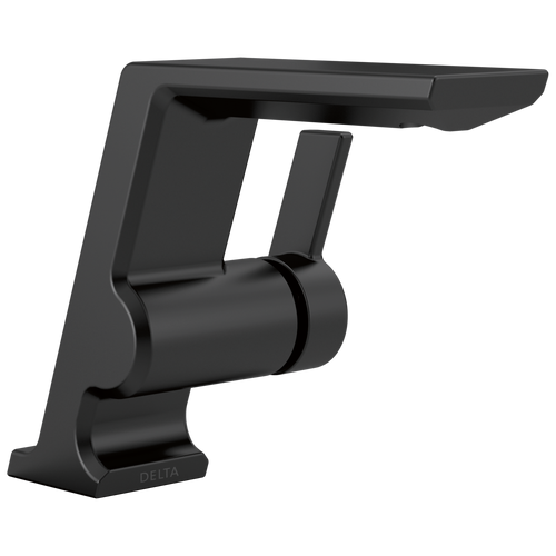 Delta Pivotal Single Handle Bathroom Faucet in Matte Black Finish - 599-BLLPU-DST