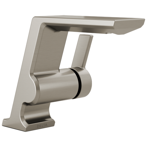 Delta Pivotal Single Handle Bathroom Faucet in Lumicoat Stainless Finish - 599-SS-PR-LPU-DST