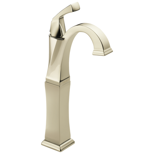 Delta Dryden Single Handle Vessel Bathroom Faucet in Polished Nickel Finish - 751-PN-DST